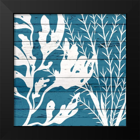 Sea Blues 1 Black Modern Wood Framed Art Print by Kimberly, Allen