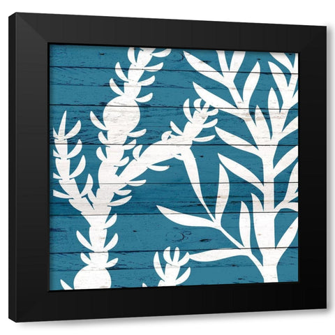 Sea Blues 2 Black Modern Wood Framed Art Print by Kimberly, Allen