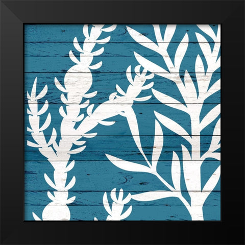 Sea Blues 2 Black Modern Wood Framed Art Print by Kimberly, Allen