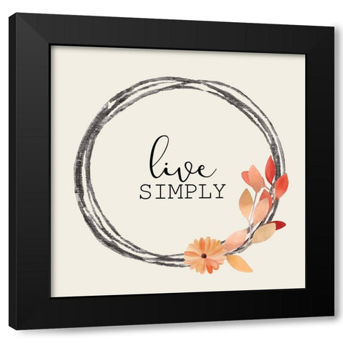 Colors of Fall 5 Black Modern Wood Framed Art Print by Kimberly, Allen