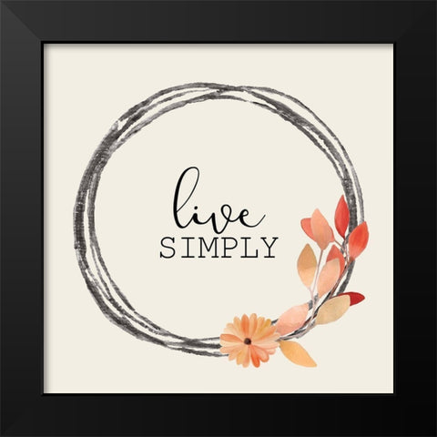 Colors of Fall 5 Black Modern Wood Framed Art Print by Kimberly, Allen