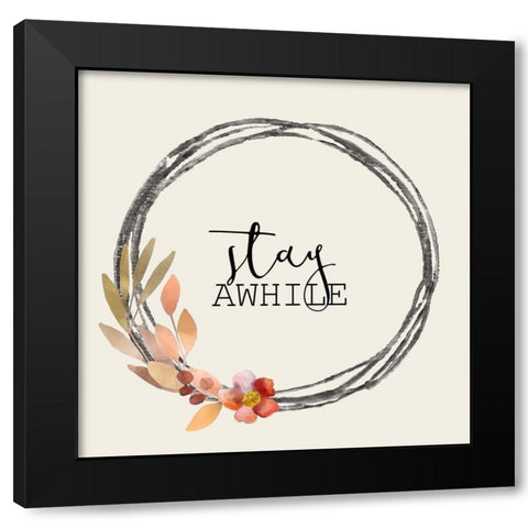 Colors of Fall 6 Black Modern Wood Framed Art Print with Double Matting by Kimberly, Allen