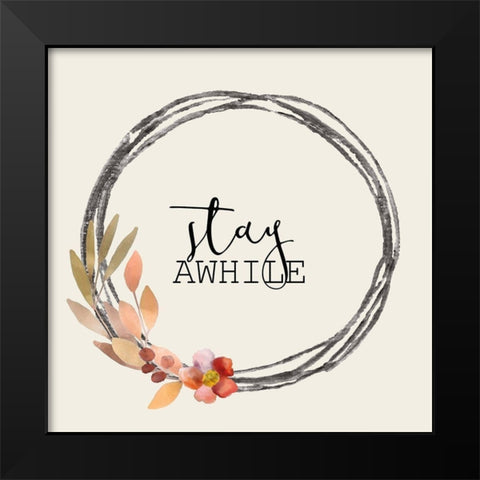 Colors of Fall 6 Black Modern Wood Framed Art Print by Kimberly, Allen