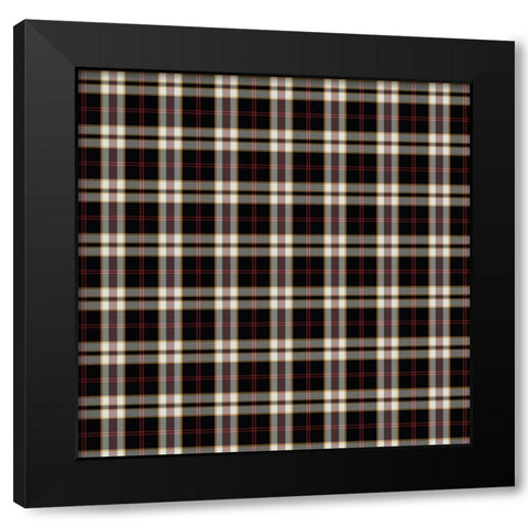 Colors of Fall Pattern Black Modern Wood Framed Art Print with Double Matting by Kimberly, Allen