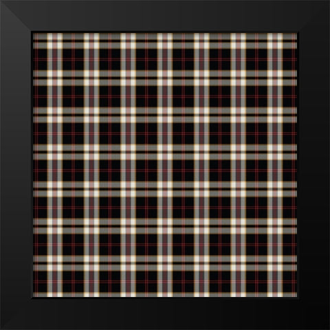 Colors of Fall Pattern Black Modern Wood Framed Art Print by Kimberly, Allen