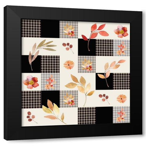 Colors of Fall Black Modern Wood Framed Art Print by Kimberly, Allen