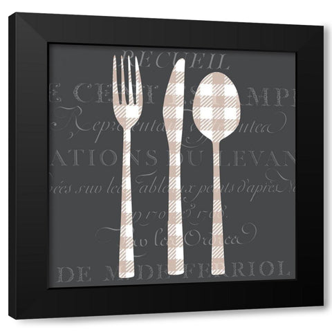 In the Kitchen 3 Black Modern Wood Framed Art Print by Kimberly, Allen