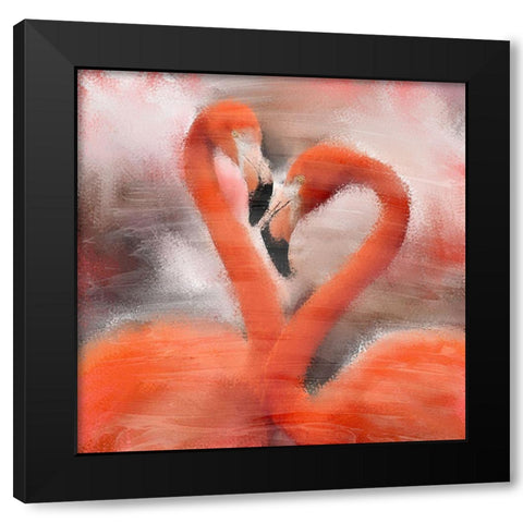 Forever Love Black Modern Wood Framed Art Print by Kimberly, Allen
