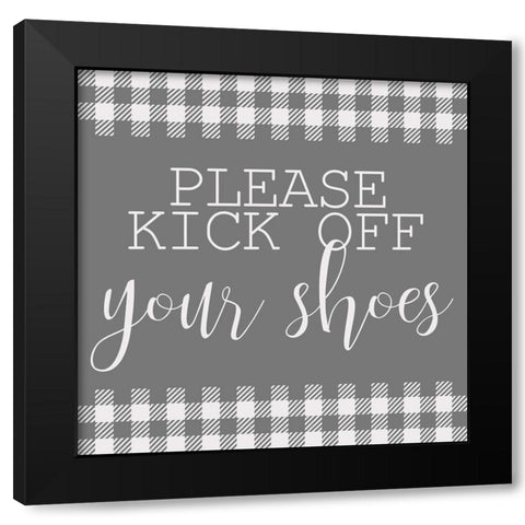 Kick Off Black Modern Wood Framed Art Print with Double Matting by Kimberly, Allen