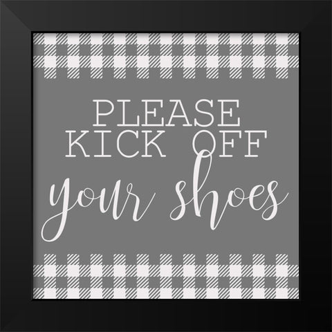 Kick Off Black Modern Wood Framed Art Print by Kimberly, Allen
