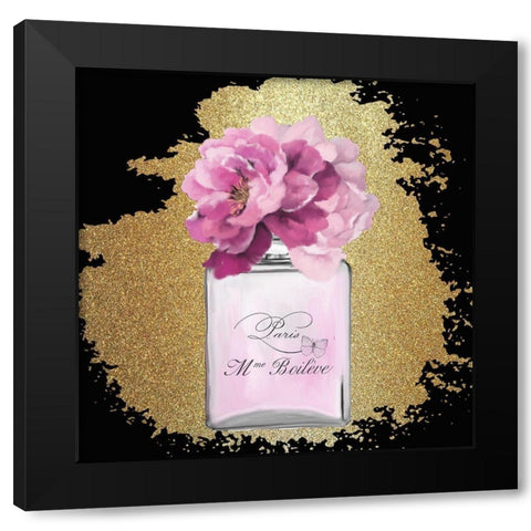 Scents of Paris 1 Black Modern Wood Framed Art Print with Double Matting by Kimberly, Allen