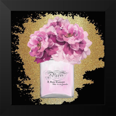 Scents of Paris 3 Black Modern Wood Framed Art Print by Kimberly, Allen
