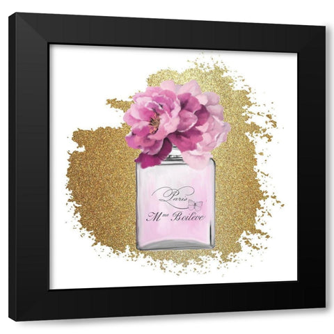 Paris Scents 1 Black Modern Wood Framed Art Print by Kimberly, Allen