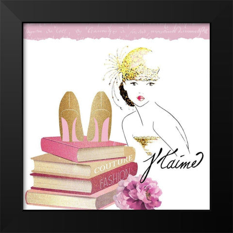 Paris Scents 7 Black Modern Wood Framed Art Print by Kimberly, Allen