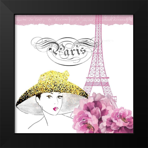 Paris Scents 9 Black Modern Wood Framed Art Print by Kimberly, Allen