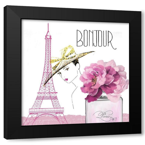 Paris Scents 8 Black Modern Wood Framed Art Print by Kimberly, Allen