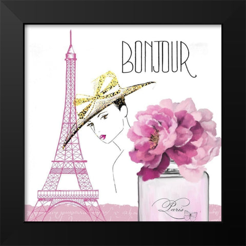 Paris Scents 8 Black Modern Wood Framed Art Print by Kimberly, Allen