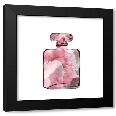 Stilletto Perfume 1 Black Modern Wood Framed Art Print with Double Matting by Kimberly, Allen