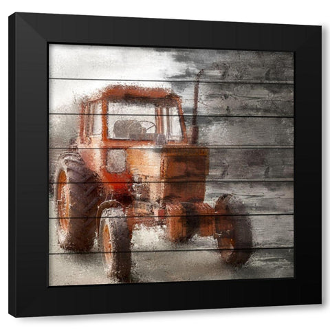 Olde Red Black Modern Wood Framed Art Print with Double Matting by Kimberly, Allen