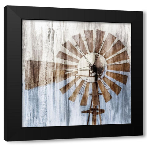 In the Wind Black Modern Wood Framed Art Print with Double Matting by Kimberly, Allen