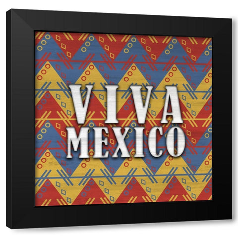 Fiesta 2 Black Modern Wood Framed Art Print with Double Matting by Kimberly, Allen