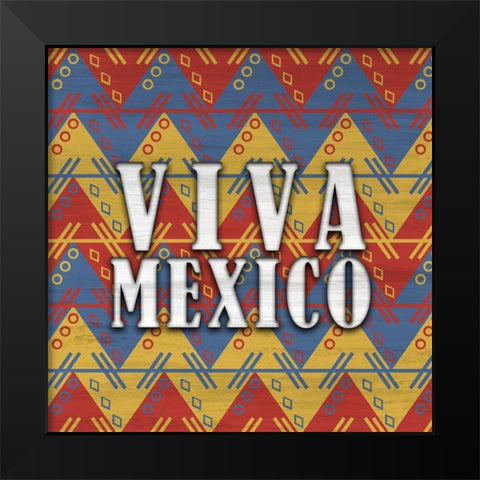 Fiesta 2 Black Modern Wood Framed Art Print by Kimberly, Allen