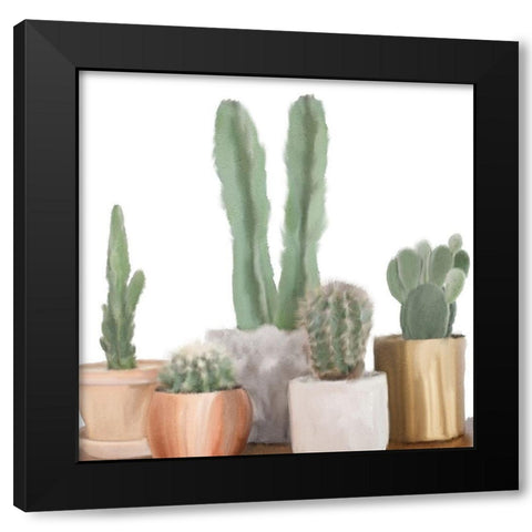 Standing Tall Black Modern Wood Framed Art Print by Kimberly, Allen