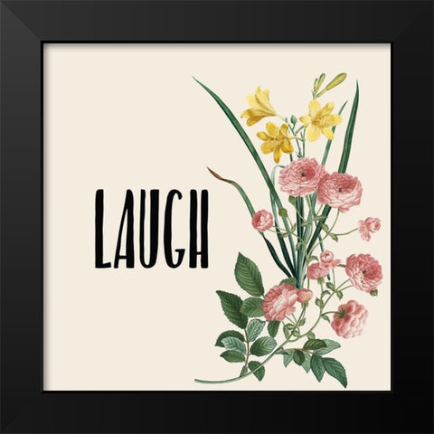 Live Laugh Love 4 Black Modern Wood Framed Art Print by Kimberly, Allen