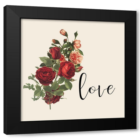 Live Laugh Love 5 Black Modern Wood Framed Art Print by Kimberly, Allen