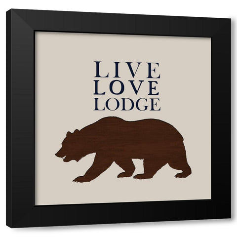 In the Woods 3 Black Modern Wood Framed Art Print by Kimberly, Allen