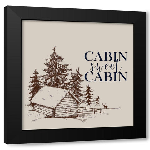 In the Woods 4 Black Modern Wood Framed Art Print by Kimberly, Allen