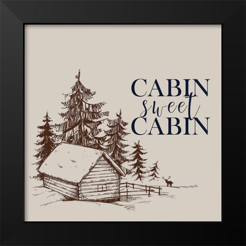 In the Woods 4 Black Modern Wood Framed Art Print by Kimberly, Allen