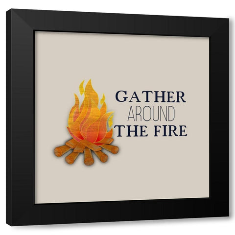 In the Woods 5 Black Modern Wood Framed Art Print with Double Matting by Kimberly, Allen