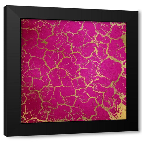 Peacock Hues 2 Black Modern Wood Framed Art Print with Double Matting by Kimberly, Allen