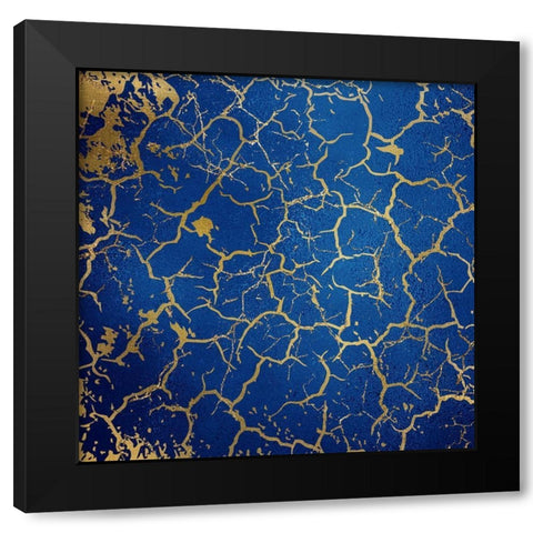 Peacock Hues 3 Black Modern Wood Framed Art Print with Double Matting by Kimberly, Allen
