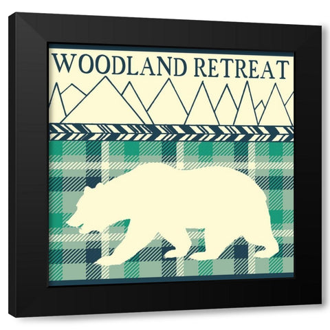 Welcome to The Woods 3 Black Modern Wood Framed Art Print by Kimberly, Allen