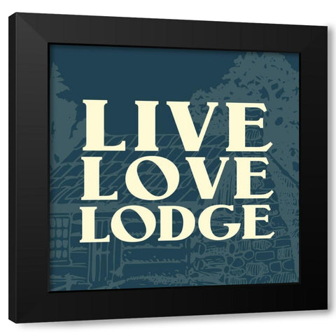 Welcome to The Woods 4 Black Modern Wood Framed Art Print by Kimberly, Allen