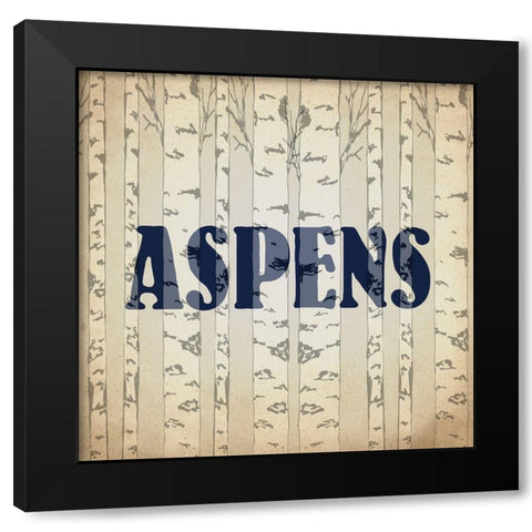 Rustic Lodge 1 Black Modern Wood Framed Art Print with Double Matting by Kimberly, Allen