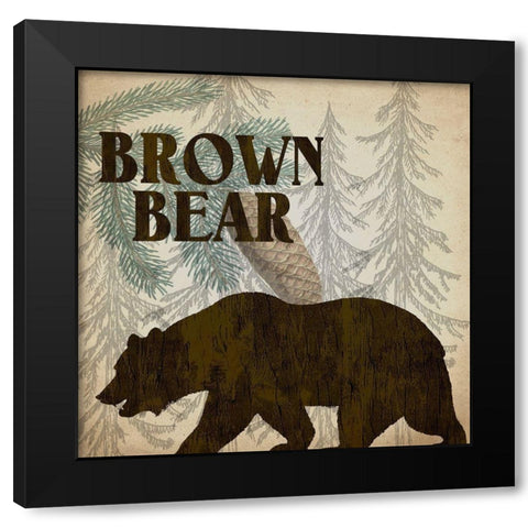 Rustic Lodge 4 Black Modern Wood Framed Art Print with Double Matting by Kimberly, Allen