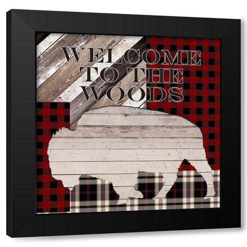 The Lodge 4 Black Modern Wood Framed Art Print by Kimberly, Allen