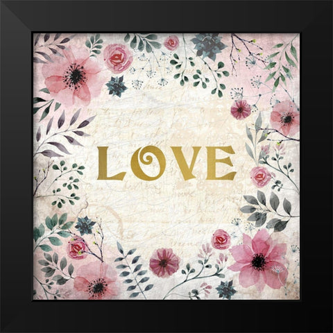 Blooming Dreams 1 Black Modern Wood Framed Art Print by Kimberly, Allen