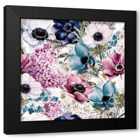 Paris in Springtime 2 Black Modern Wood Framed Art Print with Double Matting by Kimberly, Allen