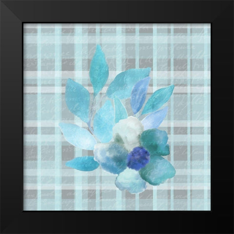 Blue Hues 10 Black Modern Wood Framed Art Print by Kimberly, Allen
