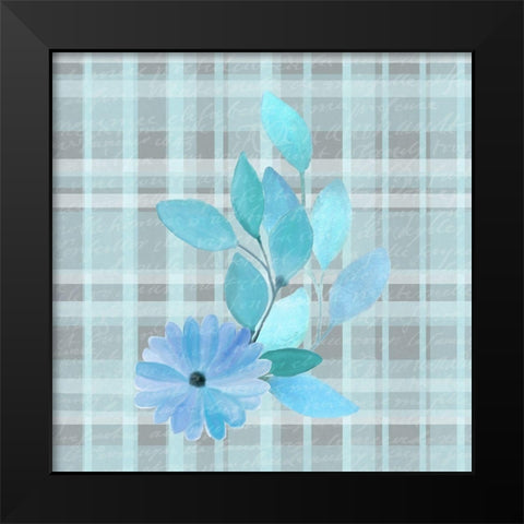 Blue Hues 11 Black Modern Wood Framed Art Print by Kimberly, Allen