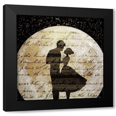 Dancing in the Moonlight Black Modern Wood Framed Art Print with Double Matting by Kimberly, Allen