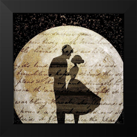 Dancing in the Moonlight Black Modern Wood Framed Art Print by Kimberly, Allen