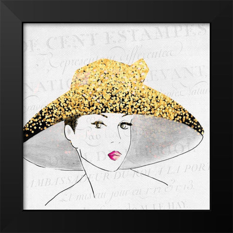 Glam 1 Black Modern Wood Framed Art Print by Kimberly, Allen