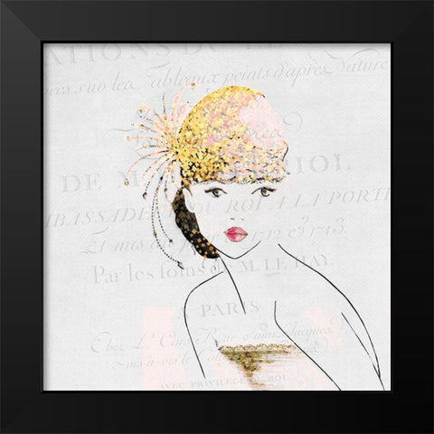 Glam 2 Black Modern Wood Framed Art Print by Kimberly, Allen