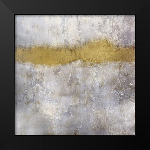 Streams of Gold Black Modern Wood Framed Art Print by Allen, Kimberly