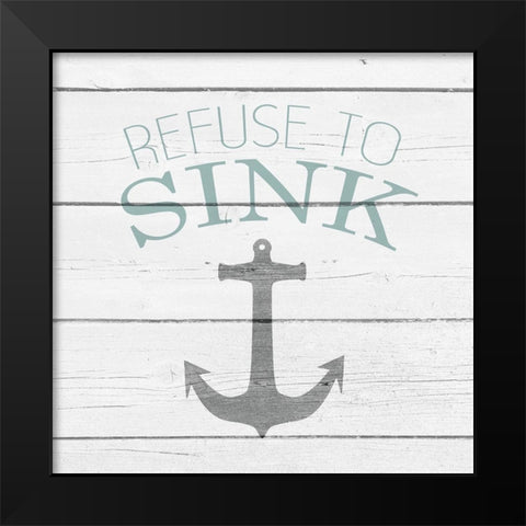 Your Compass and Anchor 1 Black Modern Wood Framed Art Print by Kimberly, Allen